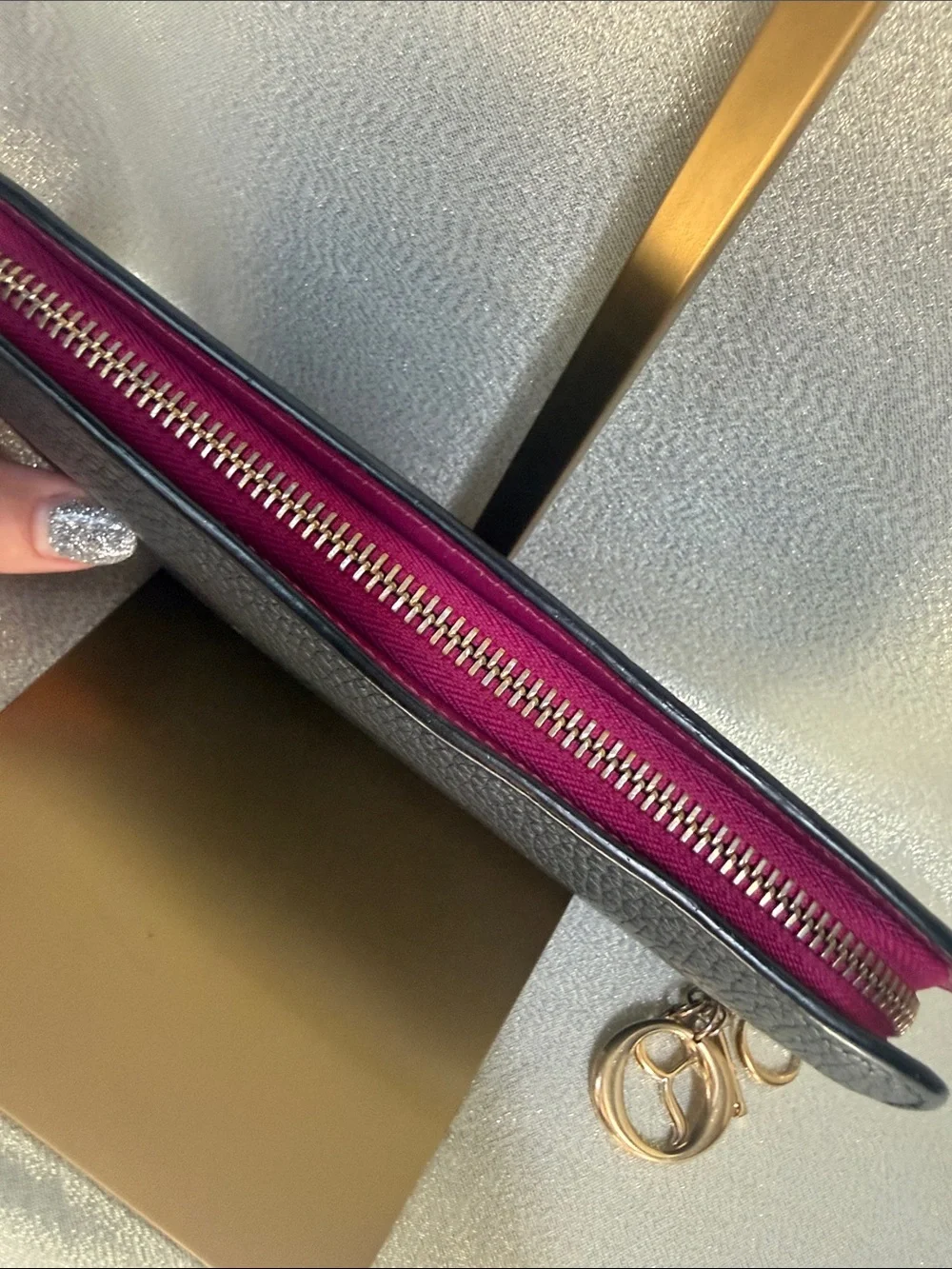 Dior authentic zip
