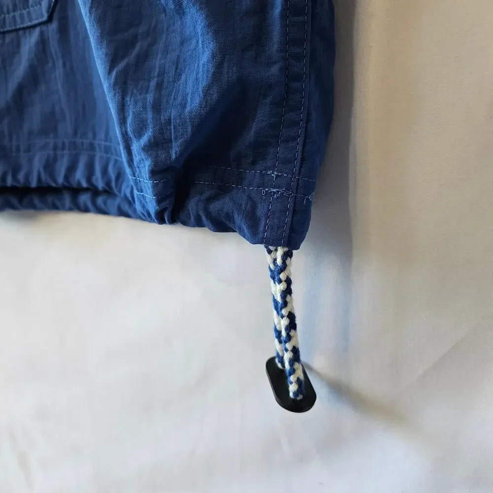 Levi's Gold Tab Windbreaker Hoodie Jacket Blue Size Small