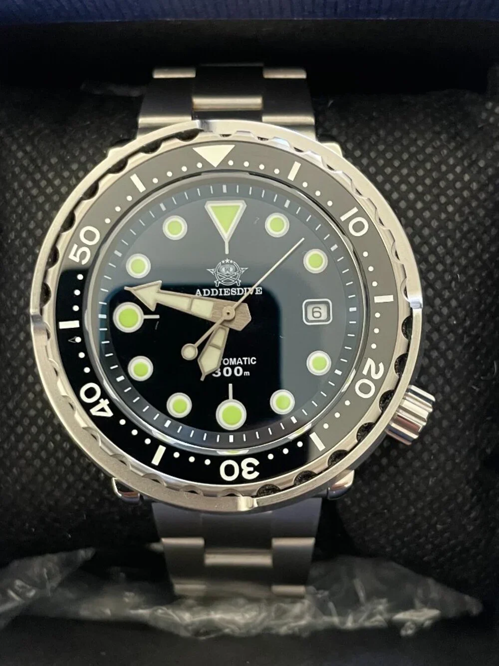 ADDIESDIVE Dive Watch 44.5 MM Automatic Wristwatch Waterproof 300 M Date