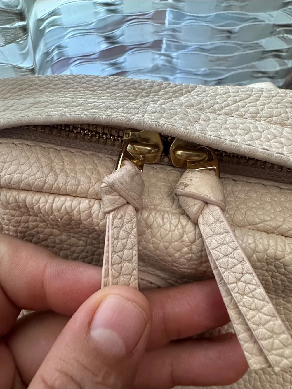 Tory Burch pebbled leather