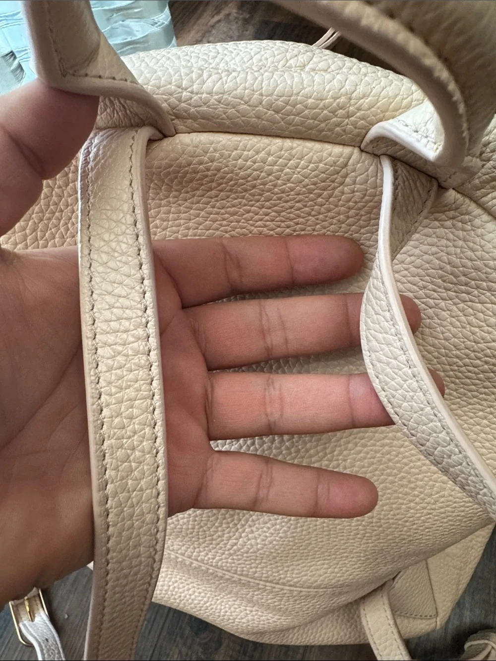 Tory Burch pebbled leather
