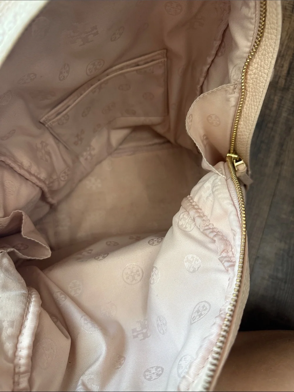 Tory Burch pebbled leather