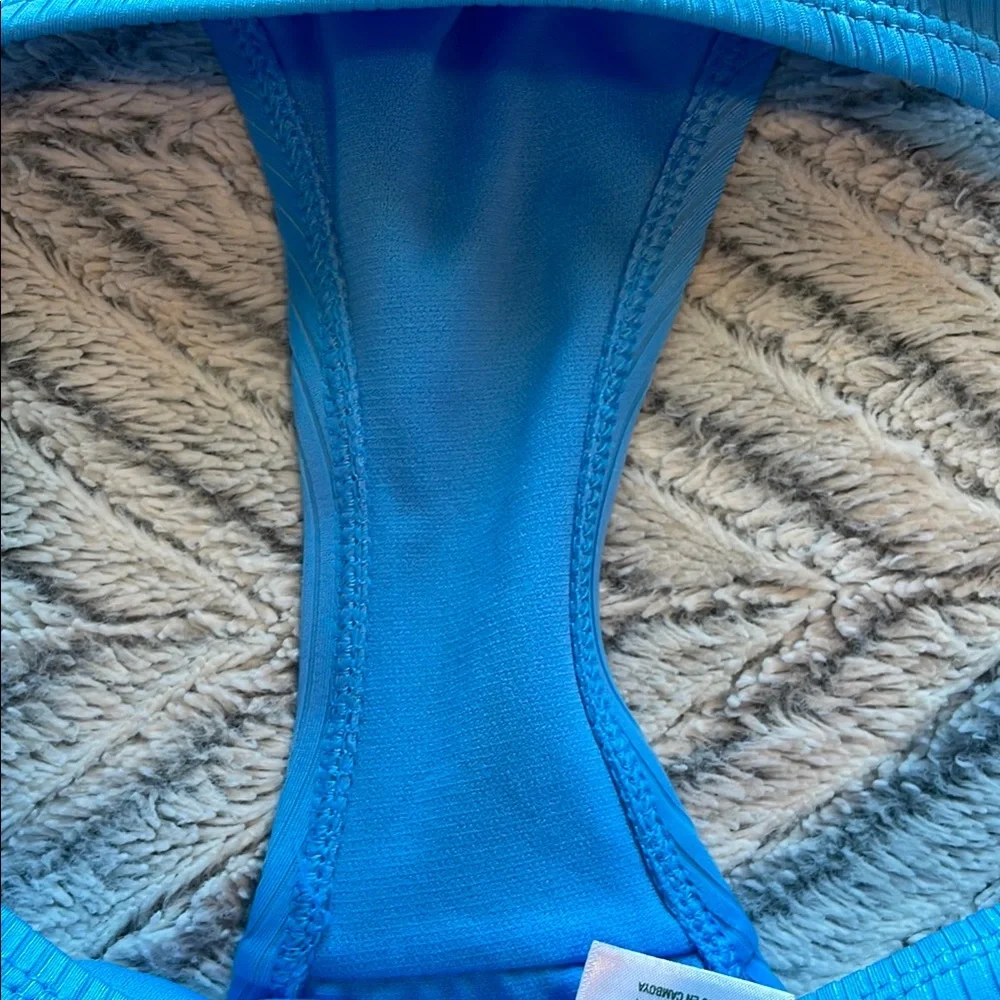Wild Fable Womens Light Blue Ribbed Bralette‎ Bikini Set Size Small S 4-6