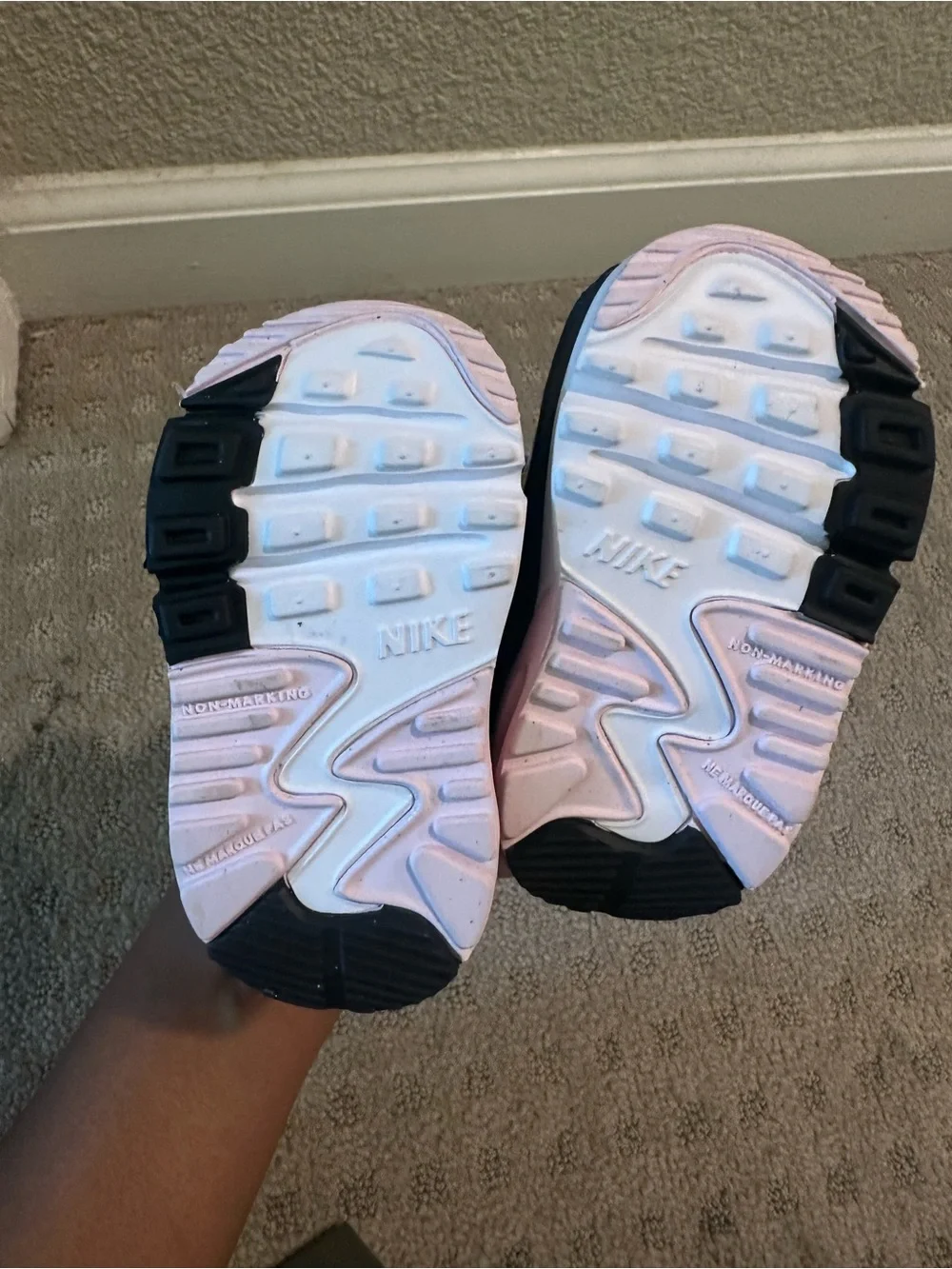 Nike Kids White, Pink & Gray Mini Sneakers