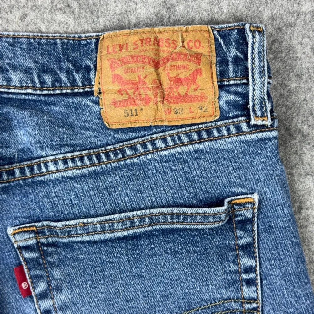 Levi's Jeans Mens 32x32 Blue 511 Slim Fit Stretch Denim Casual Everyday Y2K