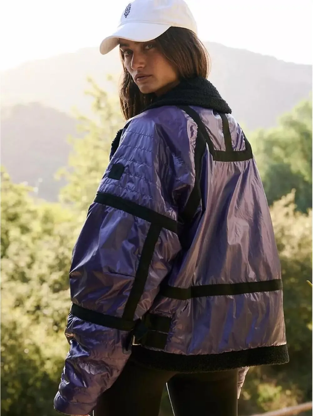 Free People FP Movement Vagabond Fleece Bomber
