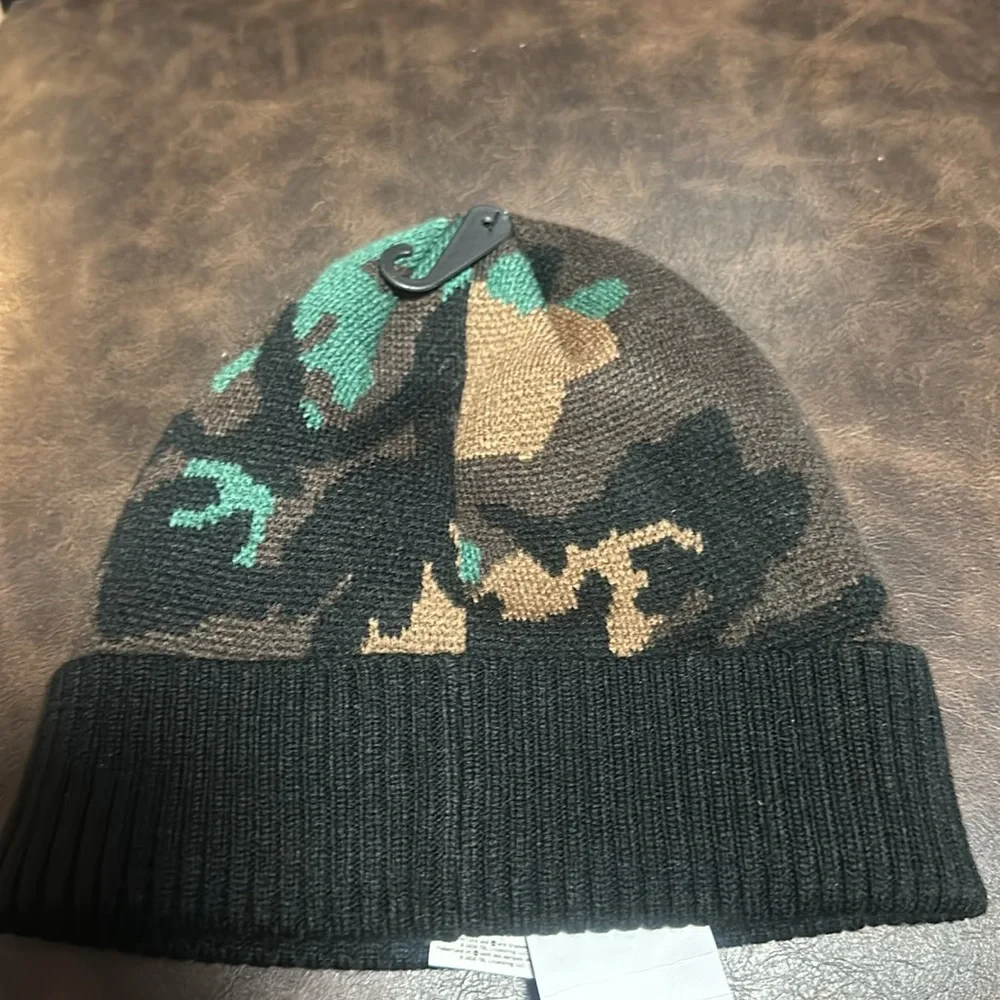 Timberland Adult Maudslay Camp Jacquard Beanie: CAMO: NEW WITH TAGS: ONE SIZE
