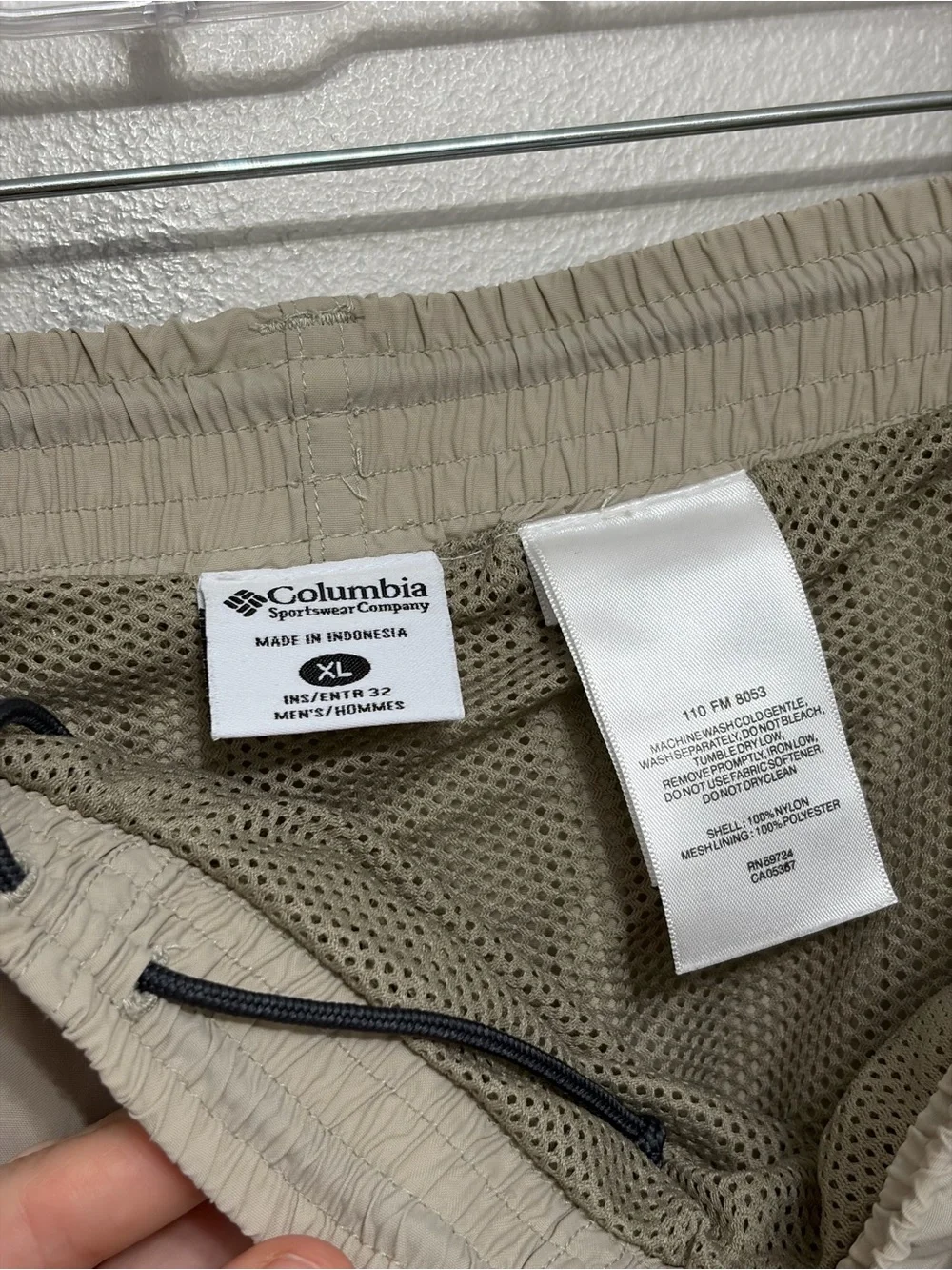 Men’s Columbia PFG Convertible Zip Off Cargo Pants 32” Khaki Tan - Size XL