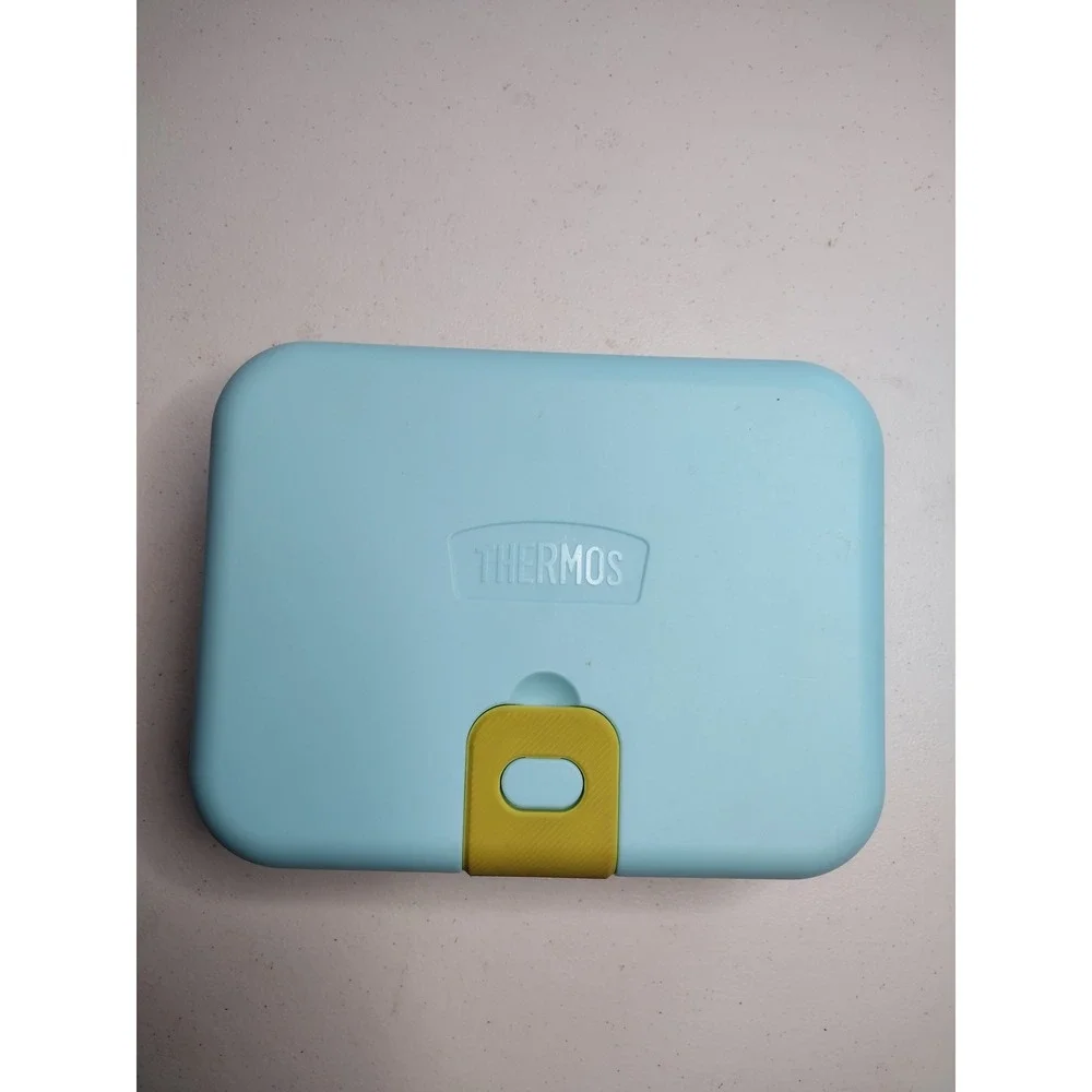 Thermos Kids‎ Bento Box Lunch Box Blue Yellow Compartments School Lunch