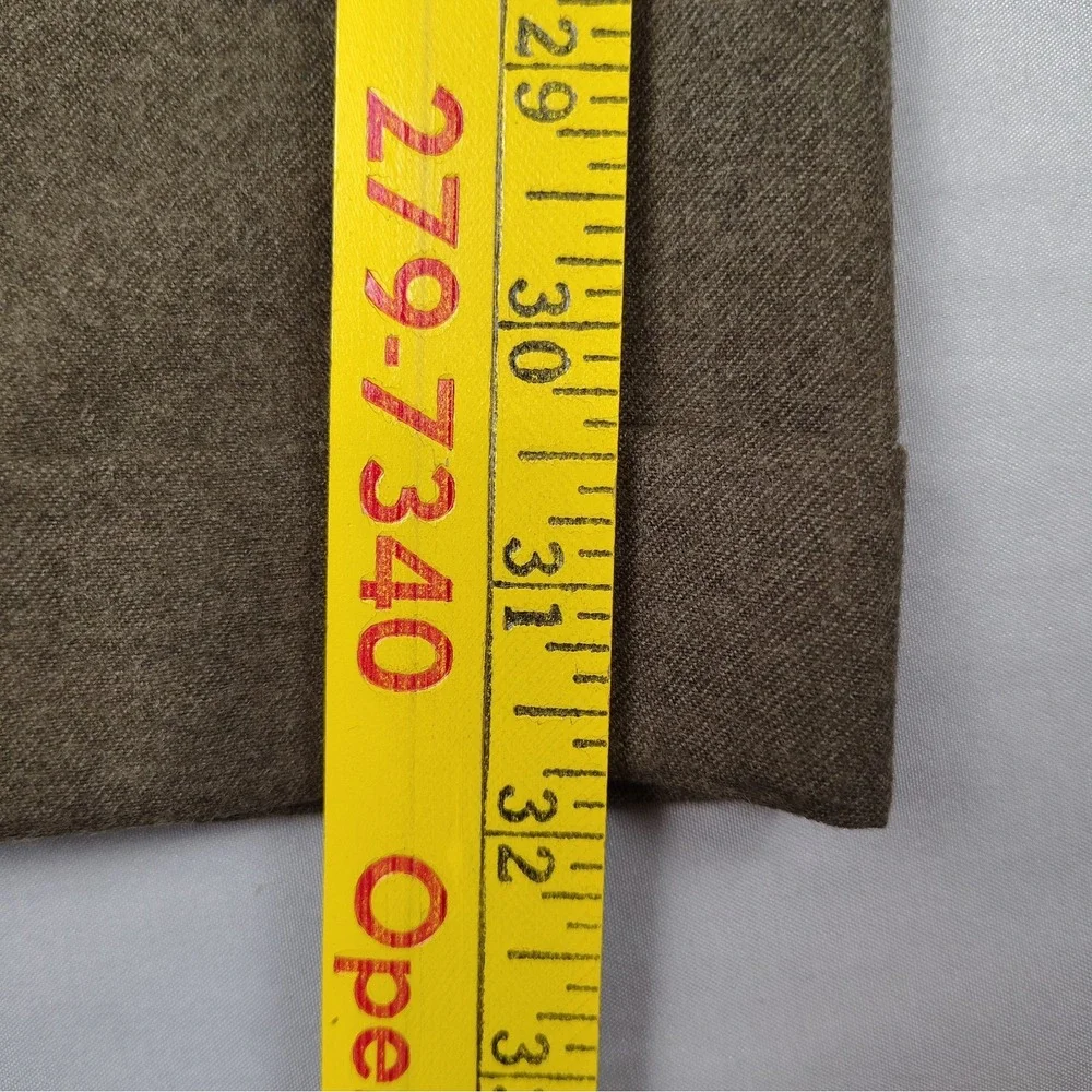 VTG Chaps Ralph Lauren Pants Mens 42x32 Brown Wool Pleated Cuffed NWT Office