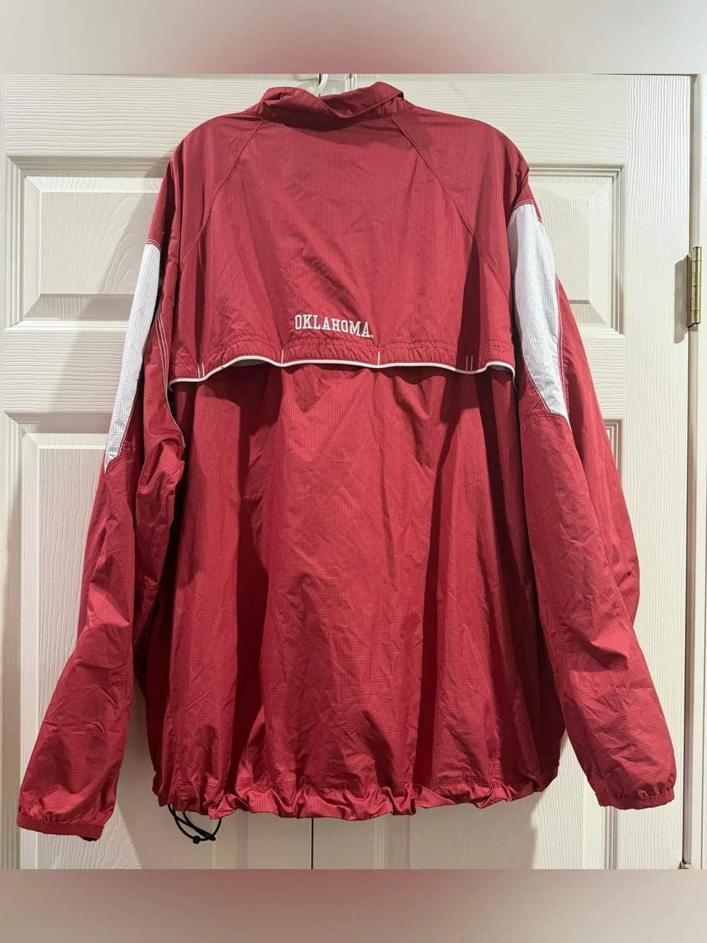 Nike Oklahoma Sooners Jacket Men’s Sz 2XL Red 1/4 Zip Storm Fit Windbreaker