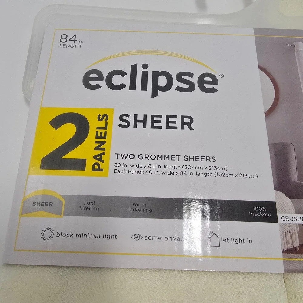 Eclipse sheer curtain