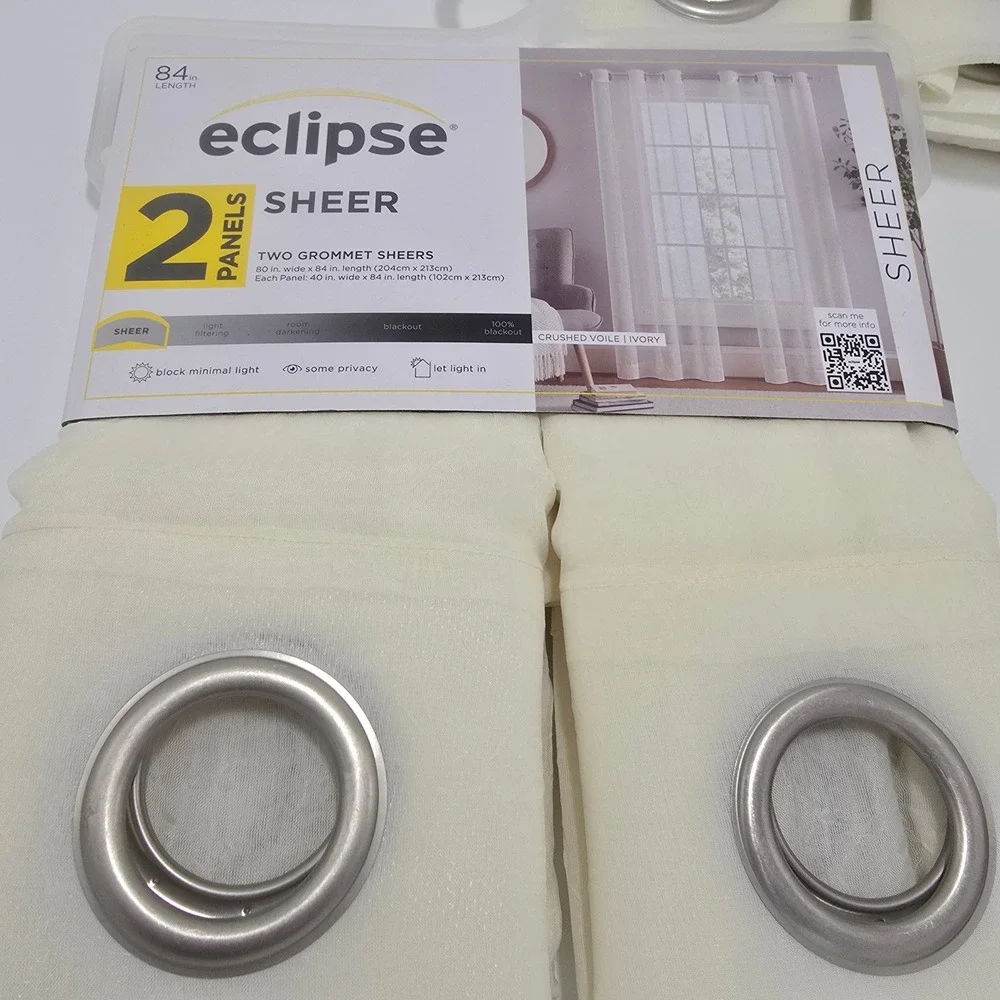 Eclipse sheer curtain