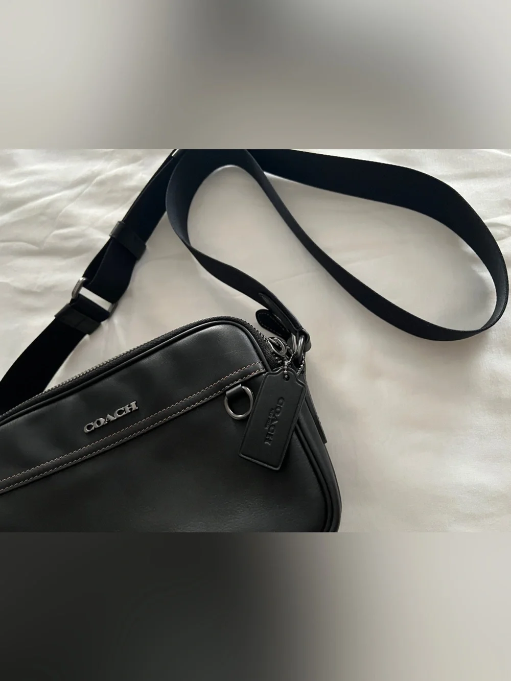 Coach Graham Crossbody Messenger Bag Black