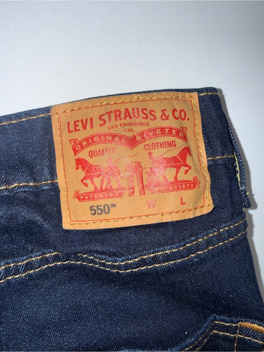 Levi's Men's Dark Blue Relaxed Fit Denim Jeans