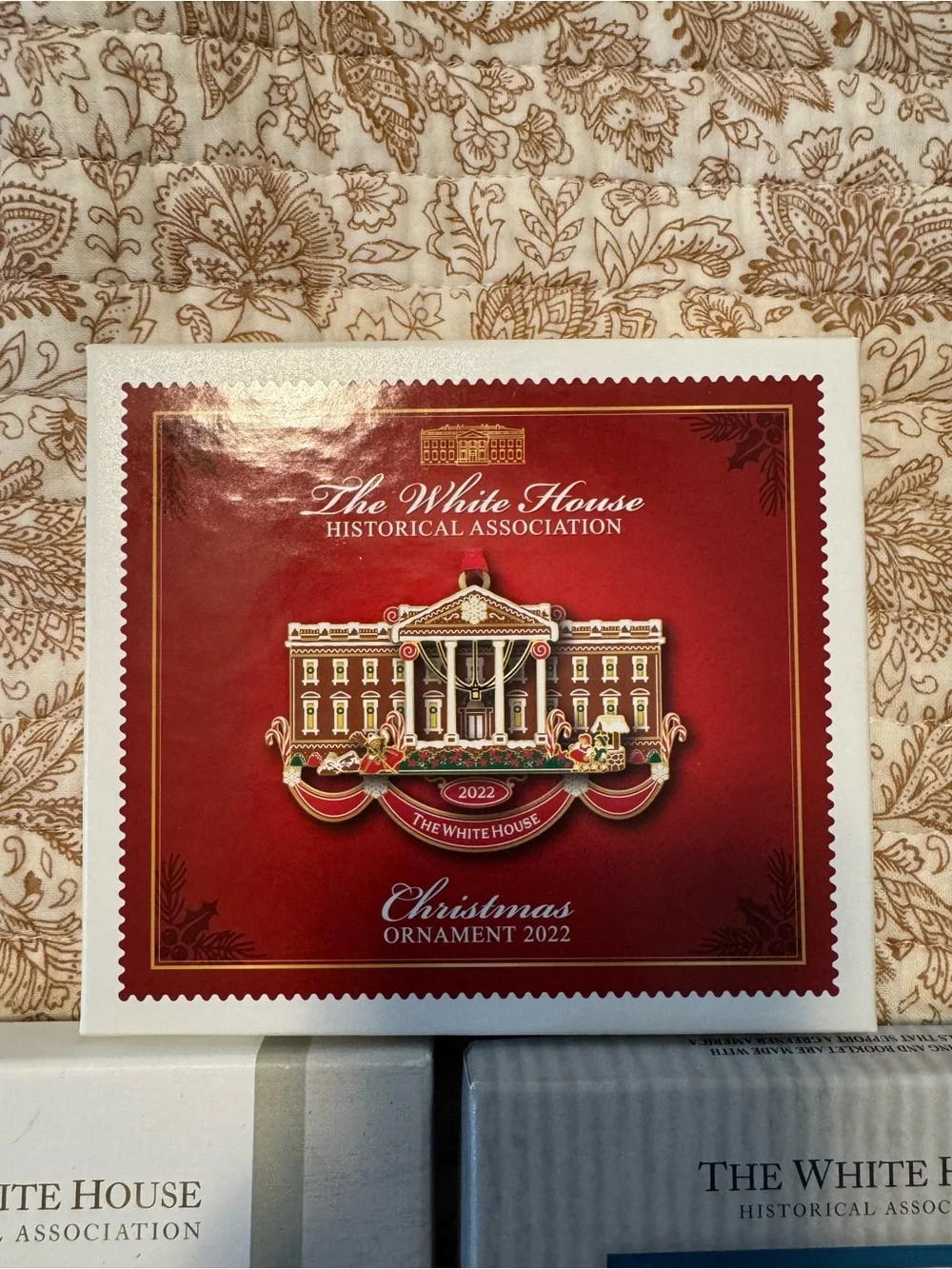 White House Christmas Ornaments - Set of 3