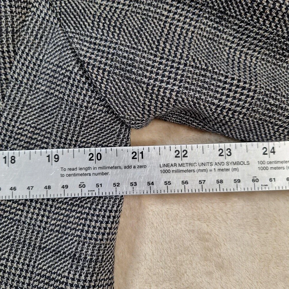 Giorgio Armani Blazer Mens 42R Glen Plaid Le Collezioni 3 Button Made in Italy