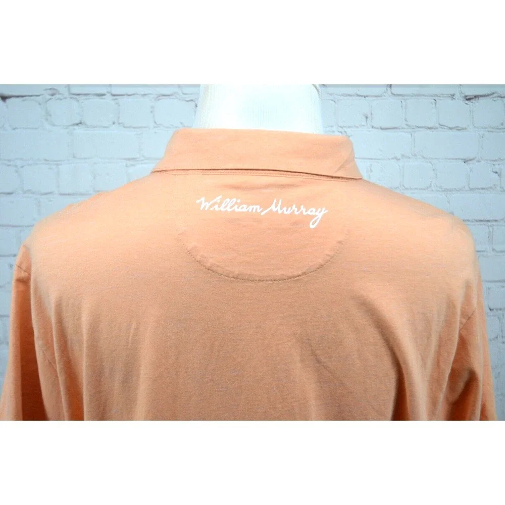 WILLIAM MURRAY Men's Short Sleeve Polo / Golf‎ Shirt SIZE XL Peach / Orange