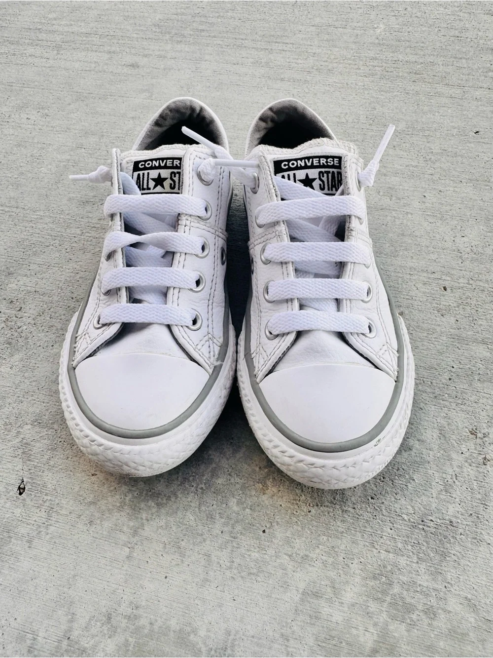 Converse Kids White Low-Top Sneakers