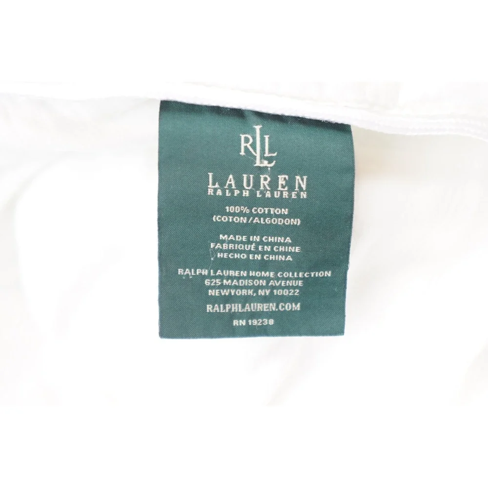 Ralph‎ Lauren Comforter Full/Queen White Cotton Quilted Textured Good