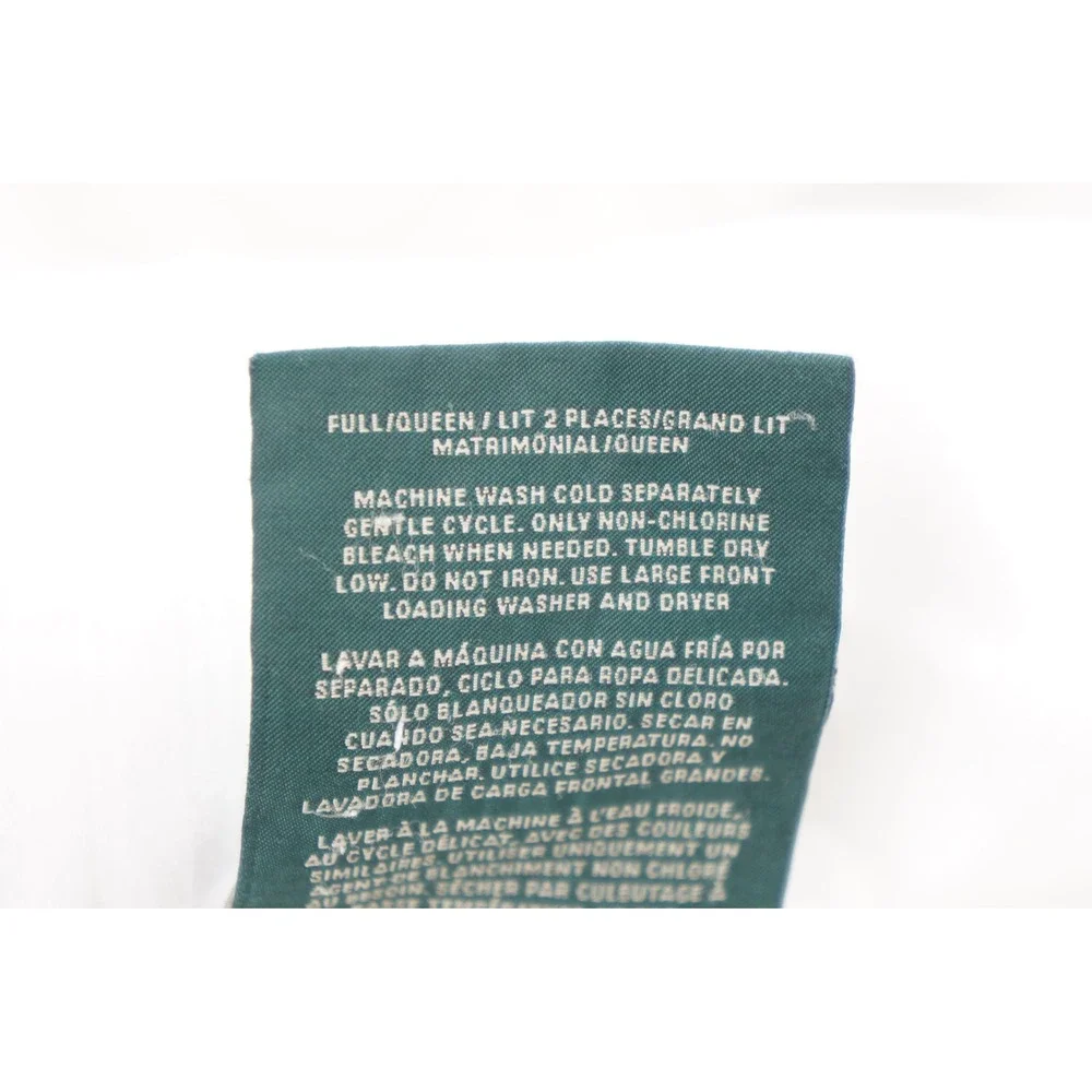 Ralph‎ Lauren Comforter Full/Queen White Cotton Quilted Textured Good