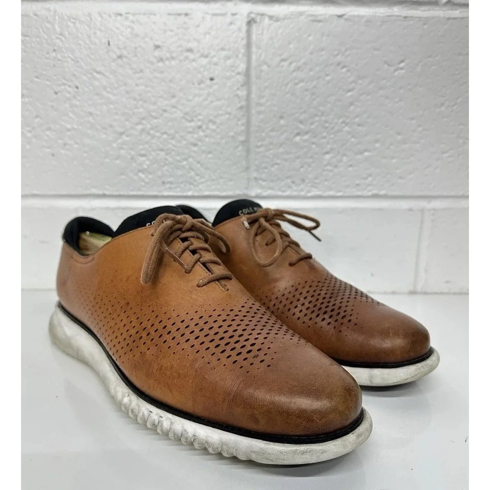 Cole Haan Men's 2.ZERØGRAND Laser Wingtip Oxfords / Size 9.5 W‎