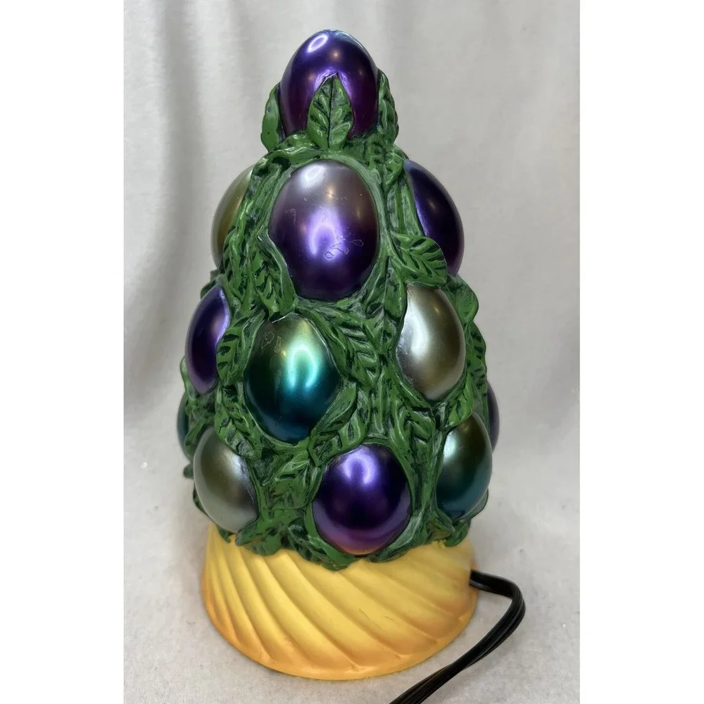 Cheyenne Spring Easter Egg Tree Lamp Electric Iridescent  Night Lights Up No Box