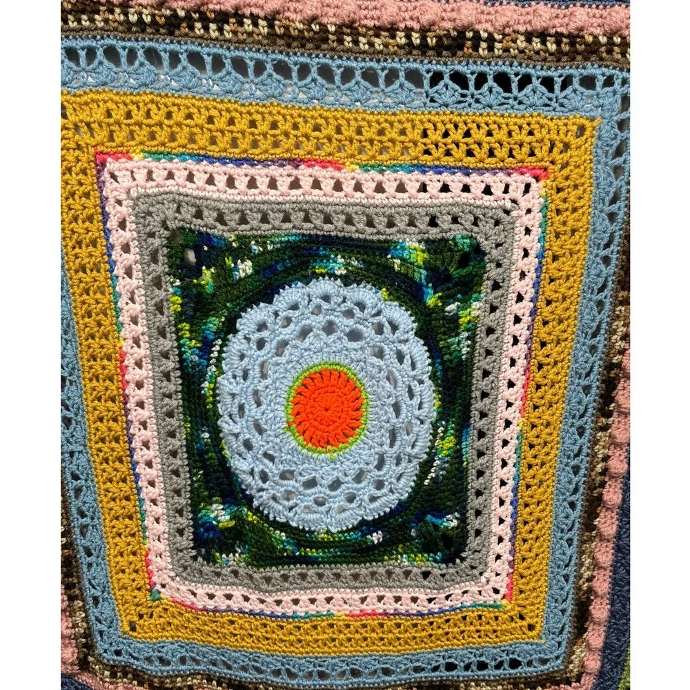 Vintage granny Knit Blanket