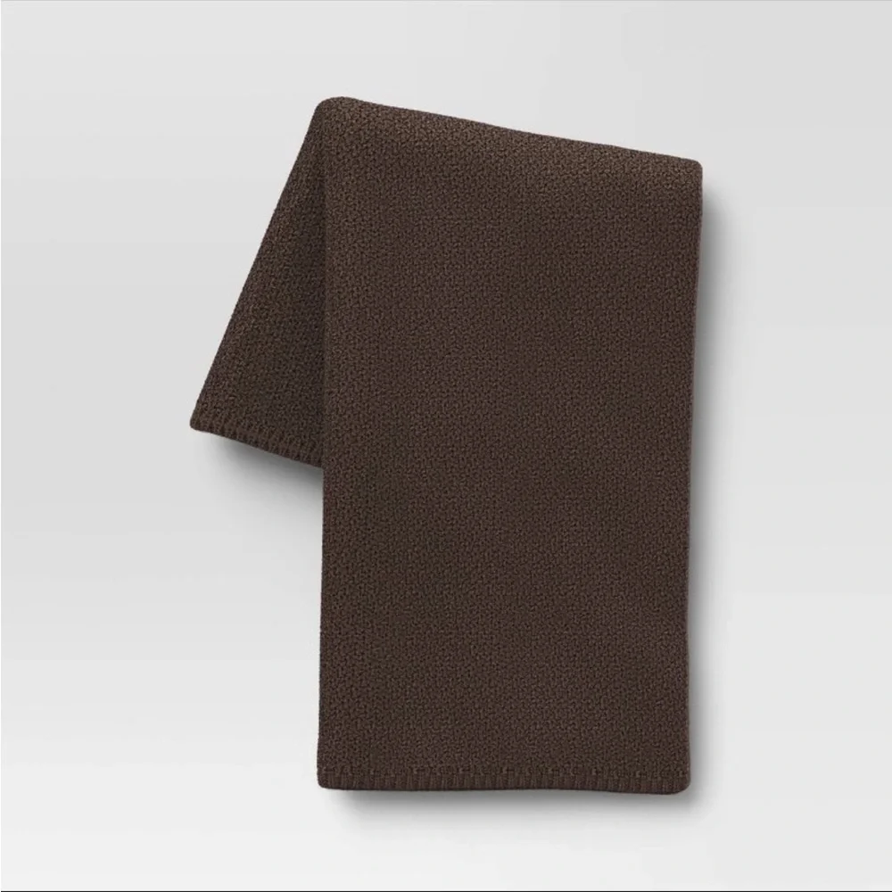 NWOT THRESHOLD OVERSIZED RECYCLED KNIT‎ THROW BLANKETS GRAY