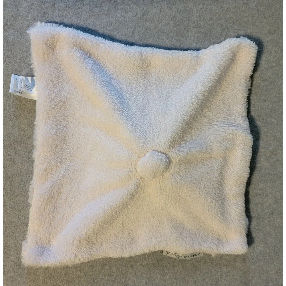 NWT Blankets & Beyond Pink Sleeping Bunny Rabbit Lovey Security Blanket