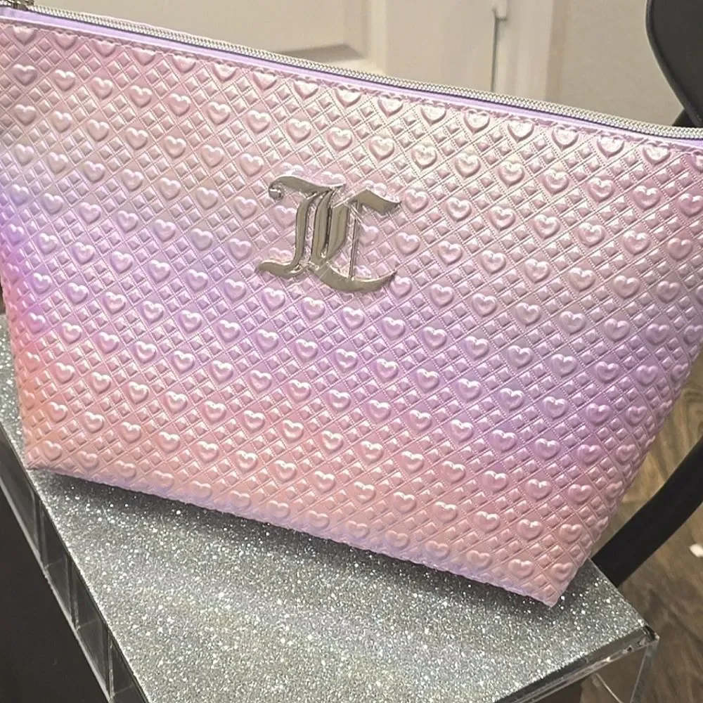 Juicy Couture Iridescent Ombre Heart‎ Cosmetic Pouch