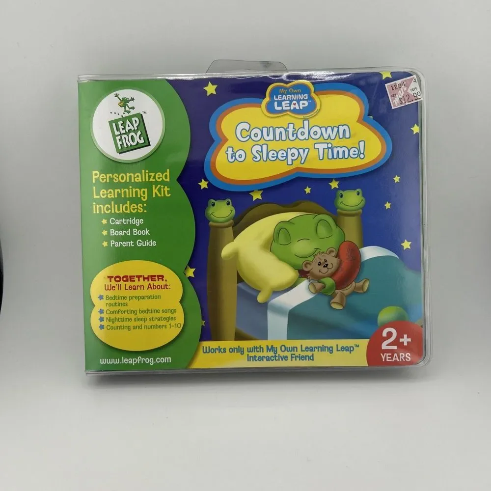 Leap Frog Countdown To Sleepy Time Personalized Educational Learning Kit‎ NEW