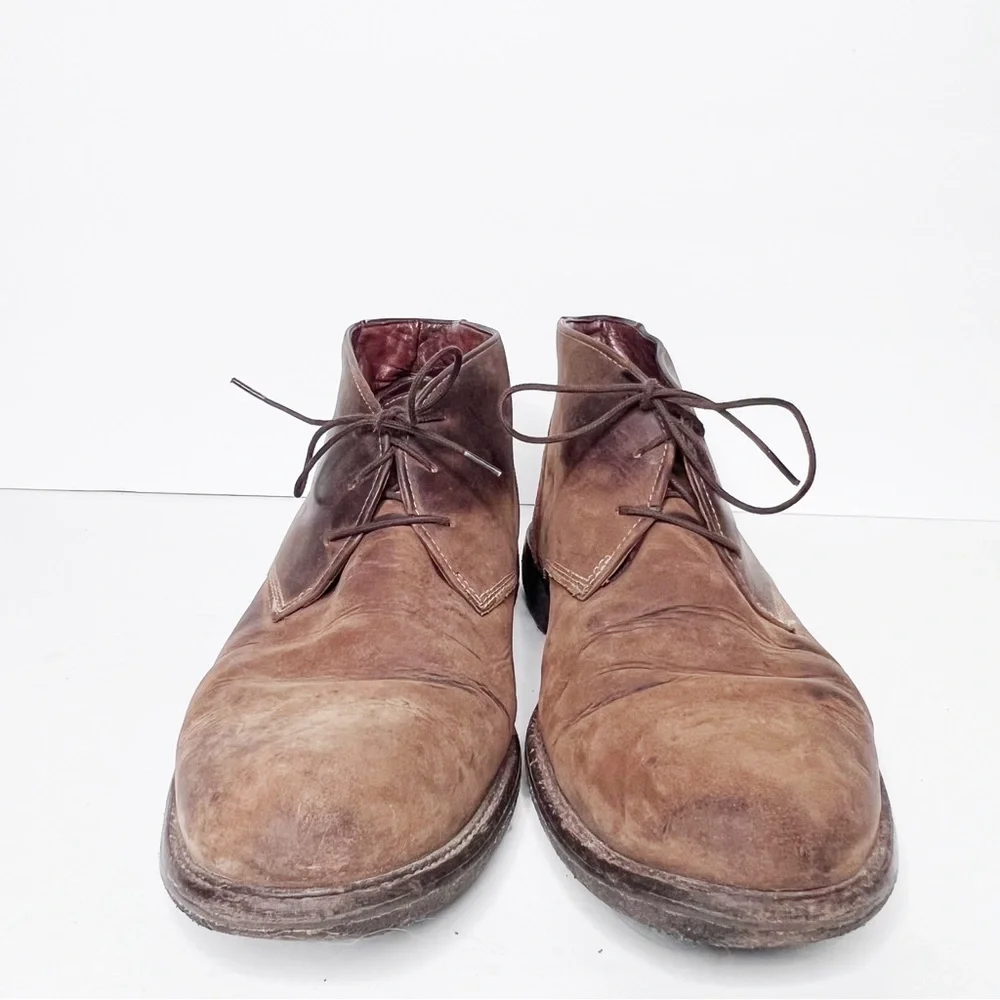 Johnston & Murphy Copeland Chukka Brown Leather Boots Size 9.5 Men’s