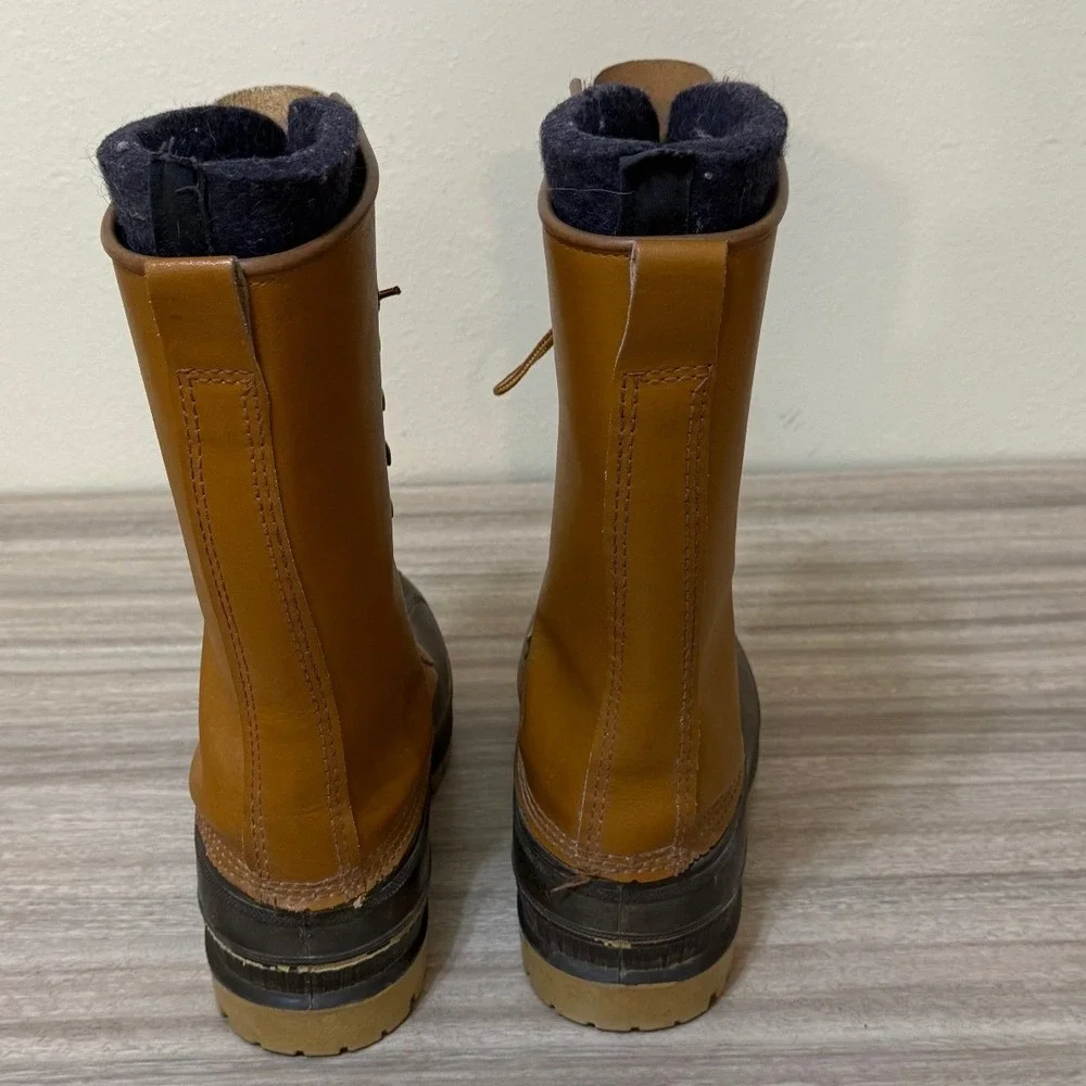Sorel Men‎ Boots 8 Tan Frontier Duck Leather Waterproof Insulated Winter Canada