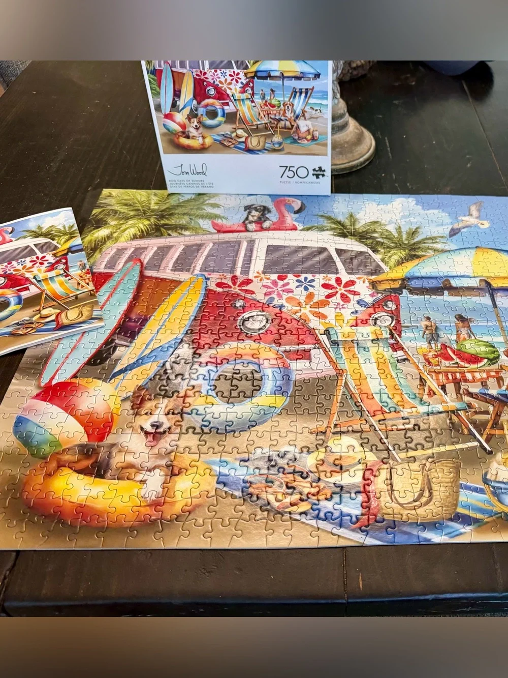 Buffalo Games Tom Wood 'Dog Days of Summer' Beach Puzzle - Multicolor