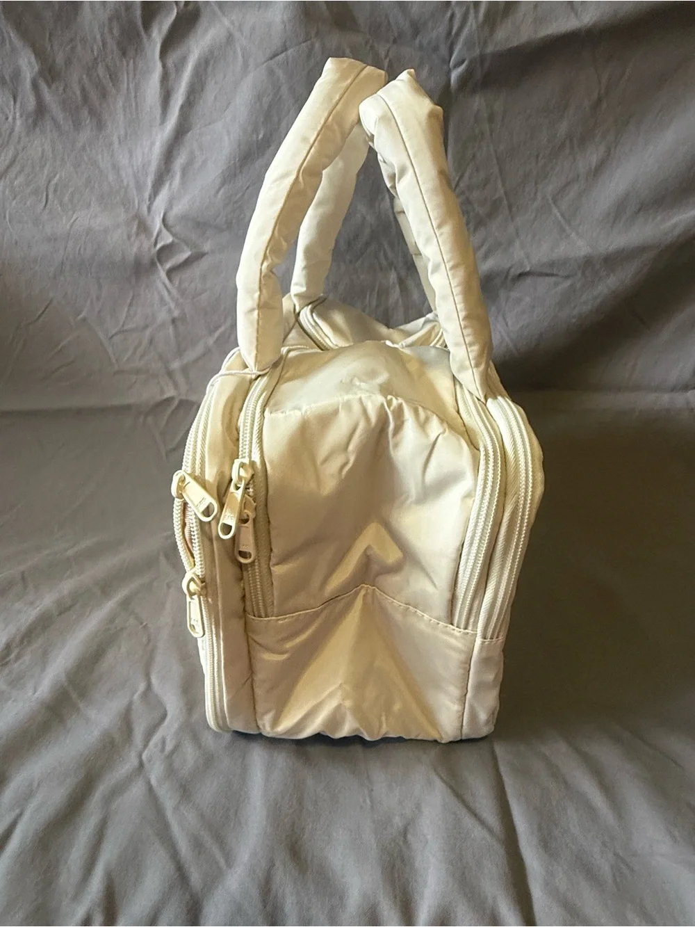 Bagsmart - Zora space saver 4-in-1 multifunction toiletry bag - white / cream
