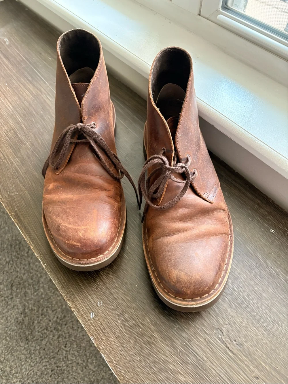 Clarks handcrafted leather