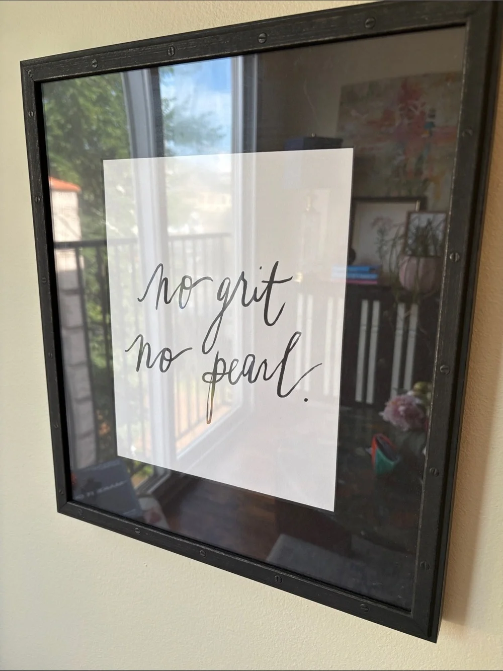 'No Grit No Pearl' Wall Art, Framebridge