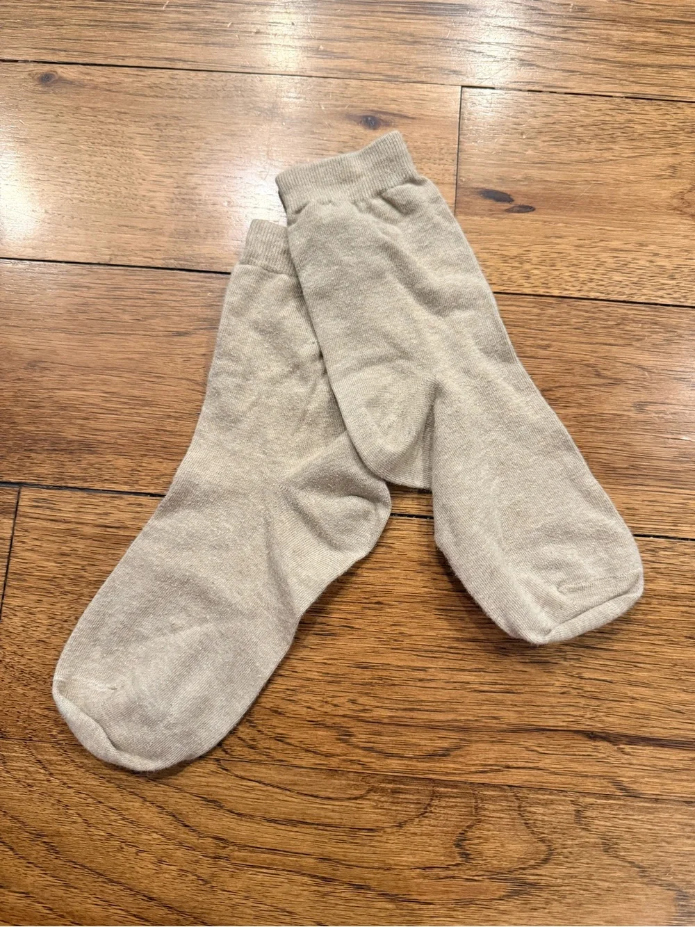 NEVER WORN Polo by Ralph Lauren Beige Crew Socks