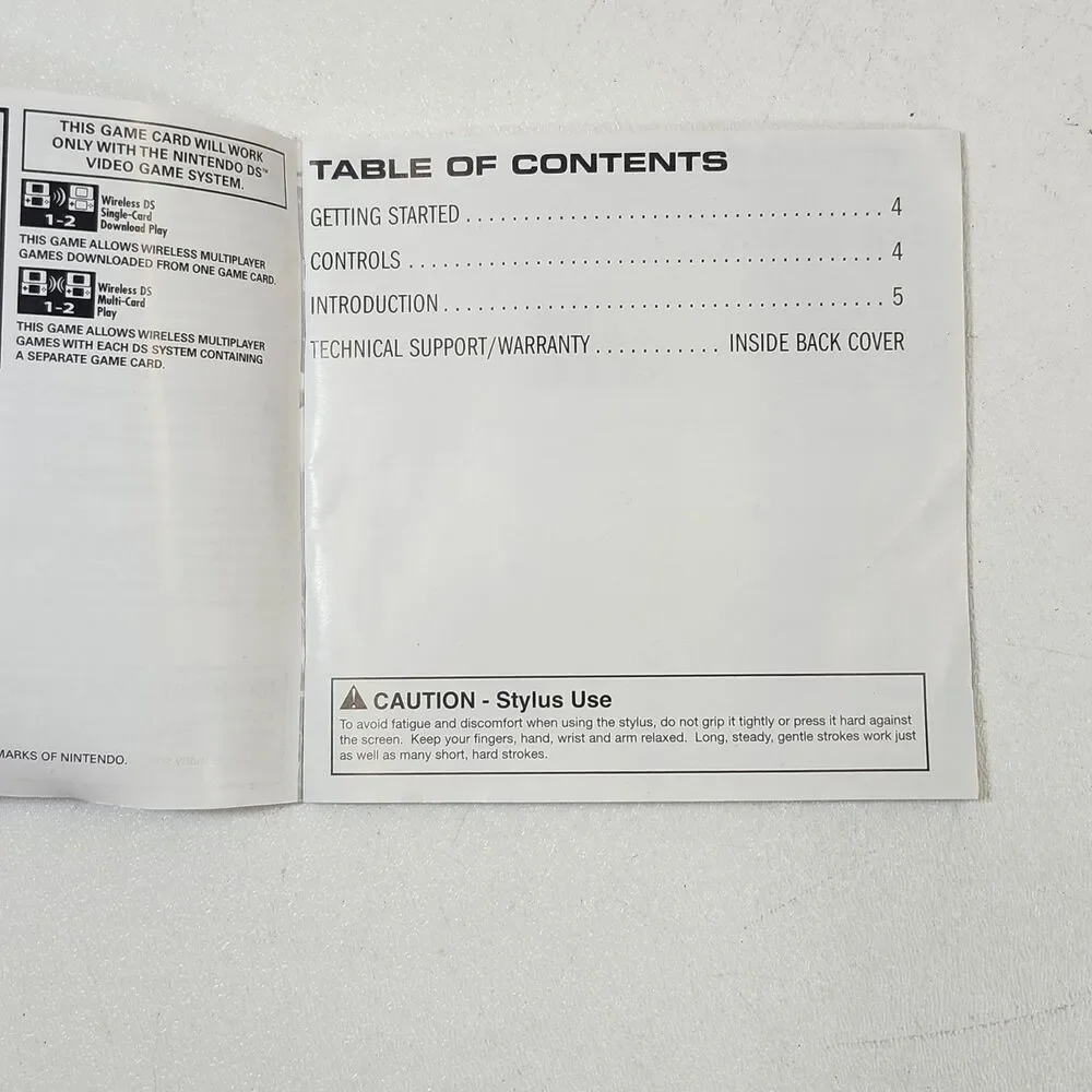 Rabbids Go Home Nintendo DS Game 2009 Cartridge Manual