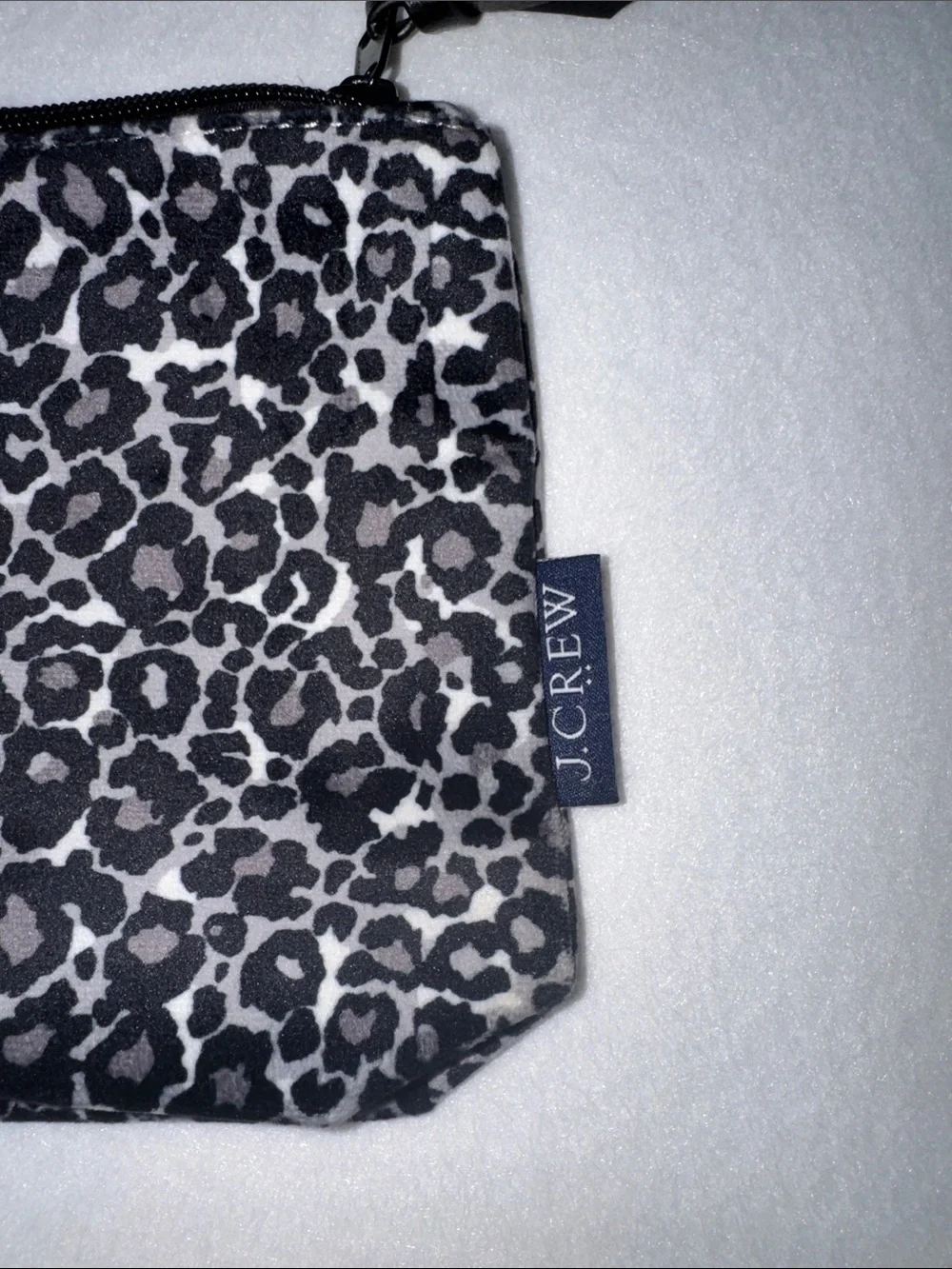 J.Crew Leopard Print Cosmetic Makeup Bag‎ Travel Pouch