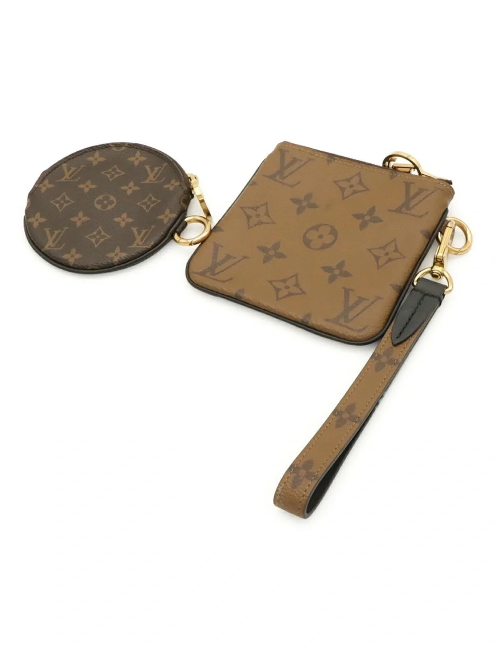 LOUIS VUITTON Brown Monogram Pochette Pouches