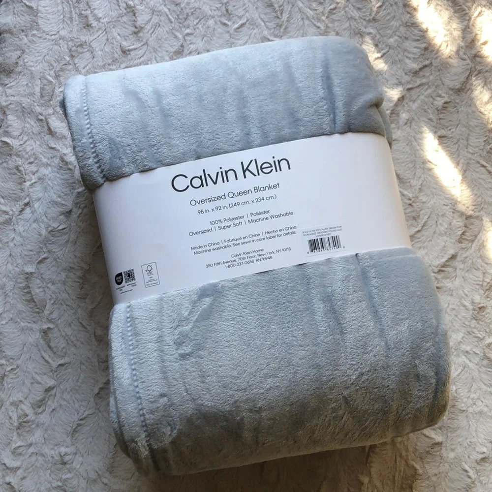 CALVIN Klein Oversized QUEEN Blanket