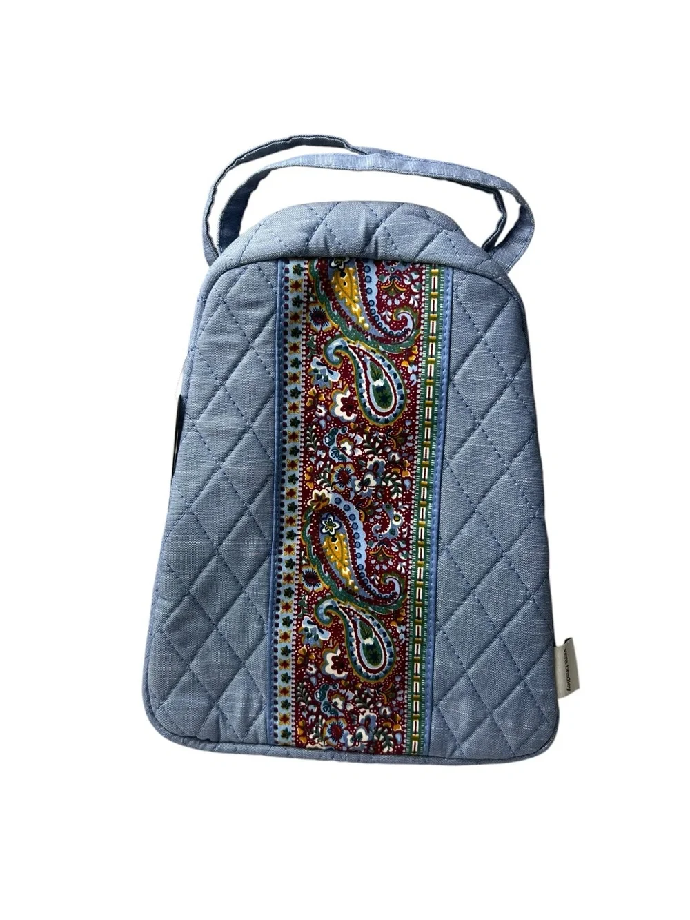 Vera Bradley NWT Quilted Chambray Paisley Insulated Lunch Bag