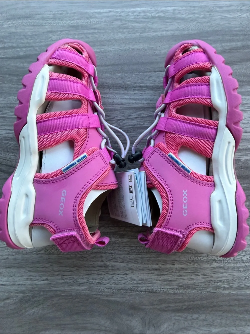 Geox Respira Girls Water Friendly Pink Hiking Sandals Water Shoes Sz 28 / 10.5US