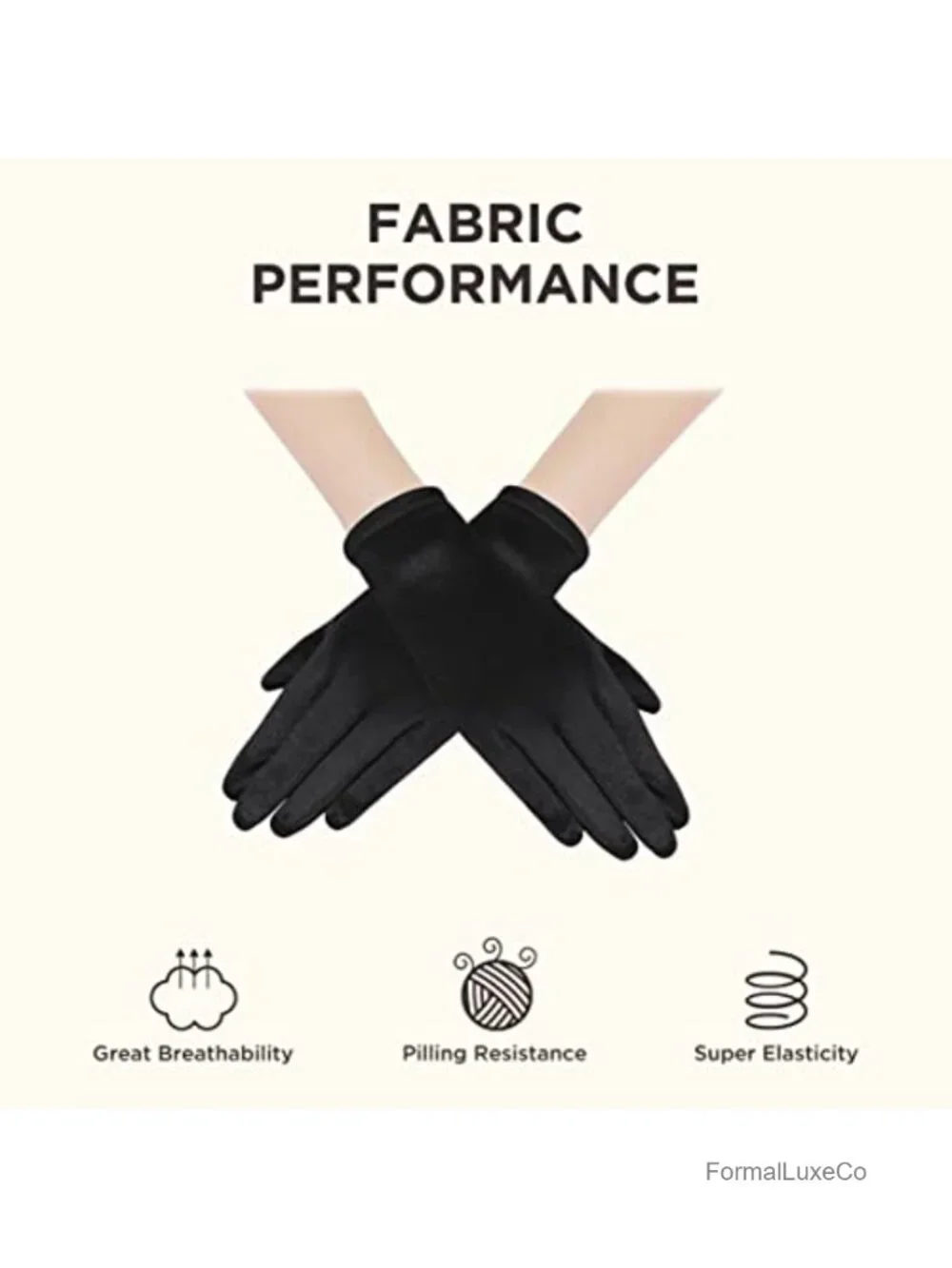 Short Satin Opera Gloves for Women 1920s Vintage Bridal Tea Party Accessory