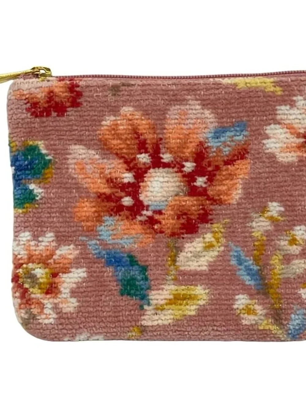 FEILER Pink Orange Multi Pile Pouch