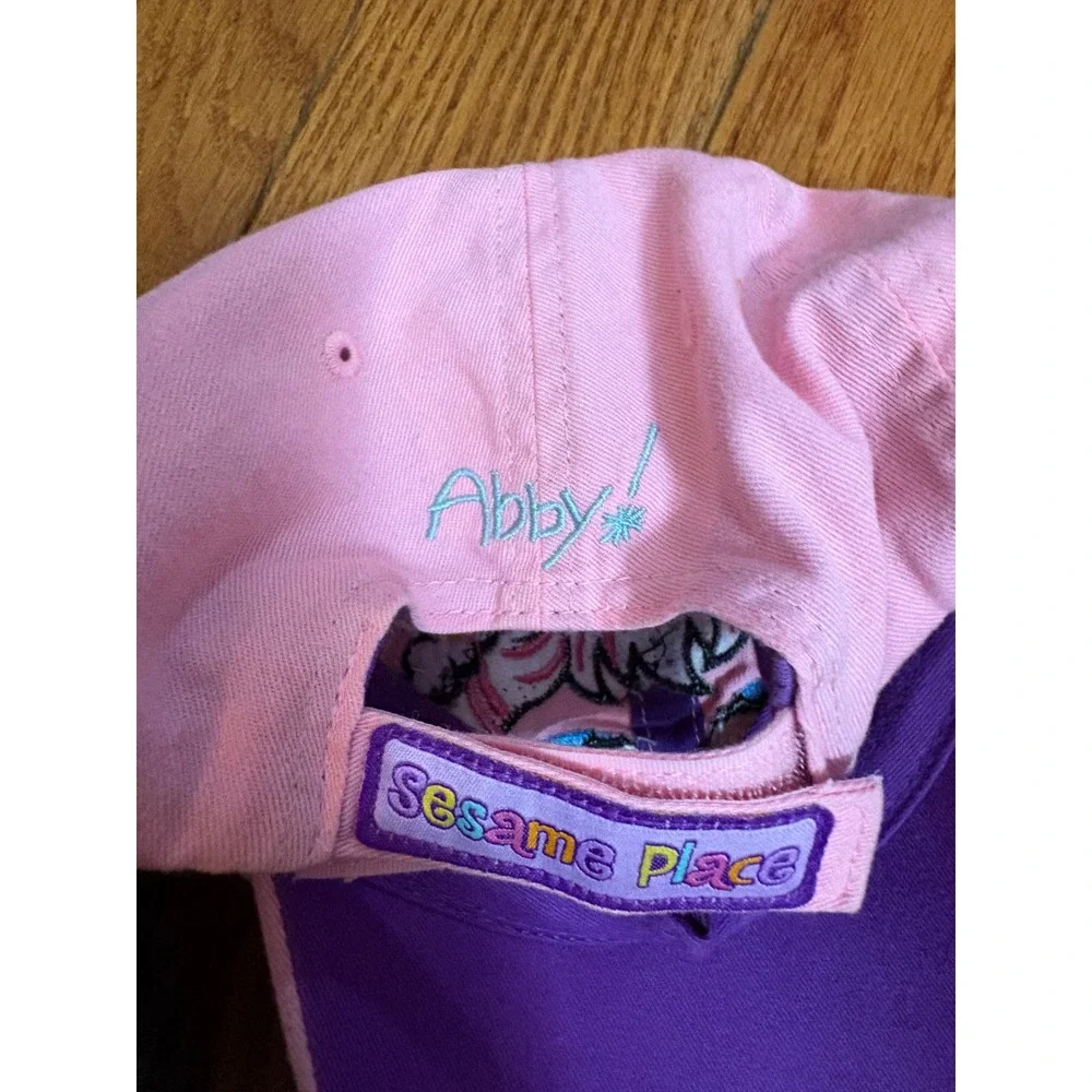 Vintage‎ kids Sesame Place Abby Cadabby Pink Hat Youth Baseball Cap