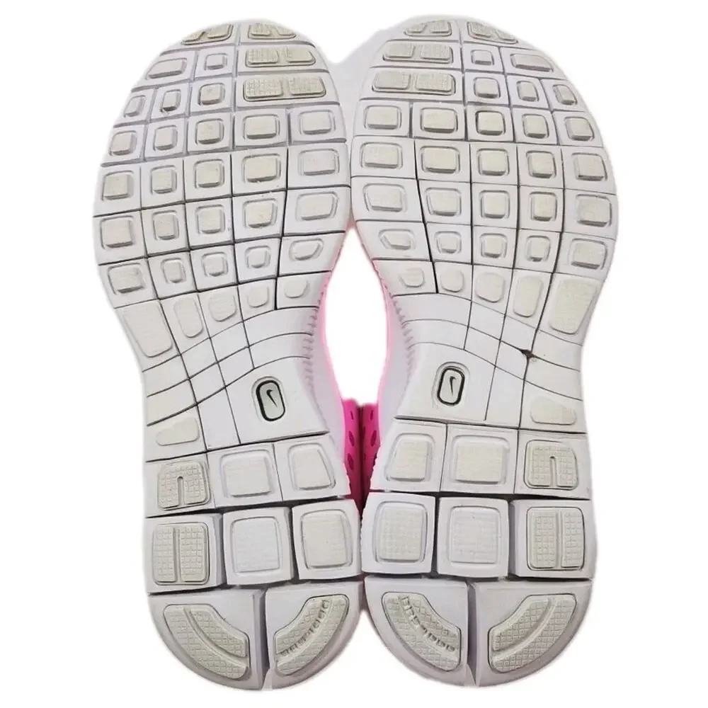 Nike ~Youth 7Y/Woman 8.5~ Pink/Orange Free Express Running Shoes ( 641866-600).