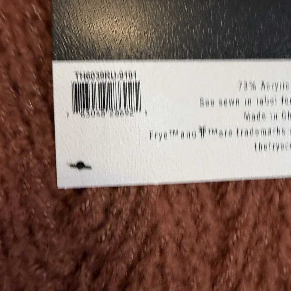 NWT FRYE Faux Mohair Oversized Throw Blanket 50